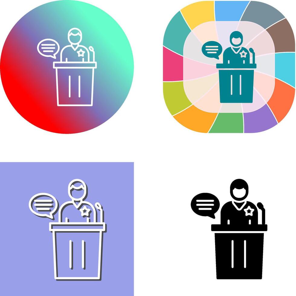 diseño de icono de debate vector