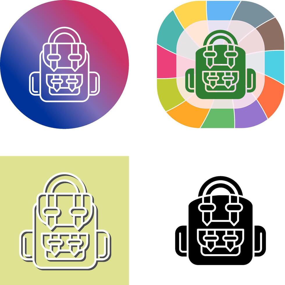 Backpack Icon Design vector