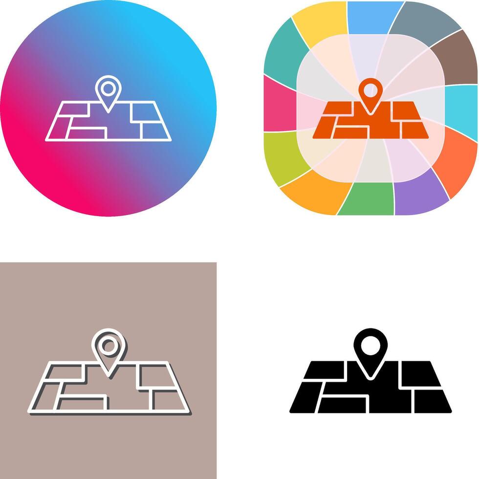 Map Icon Design vector