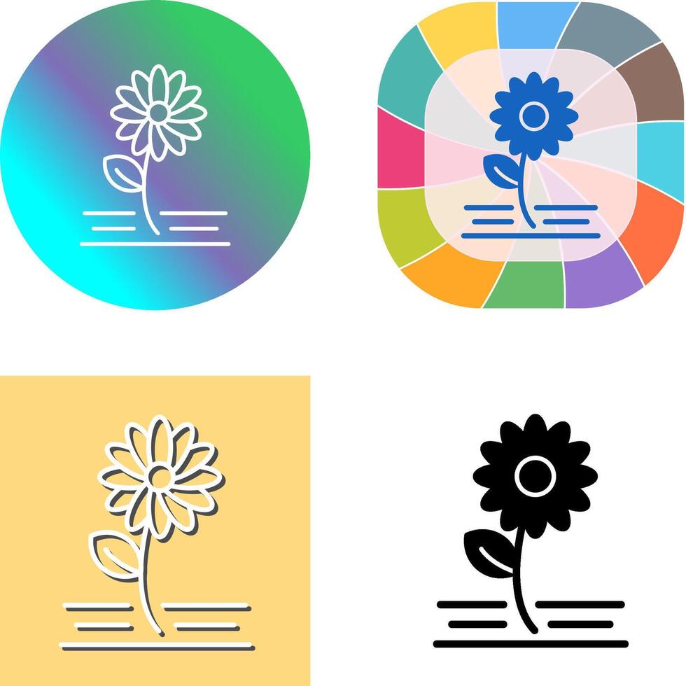 Flowers Icon Design vector