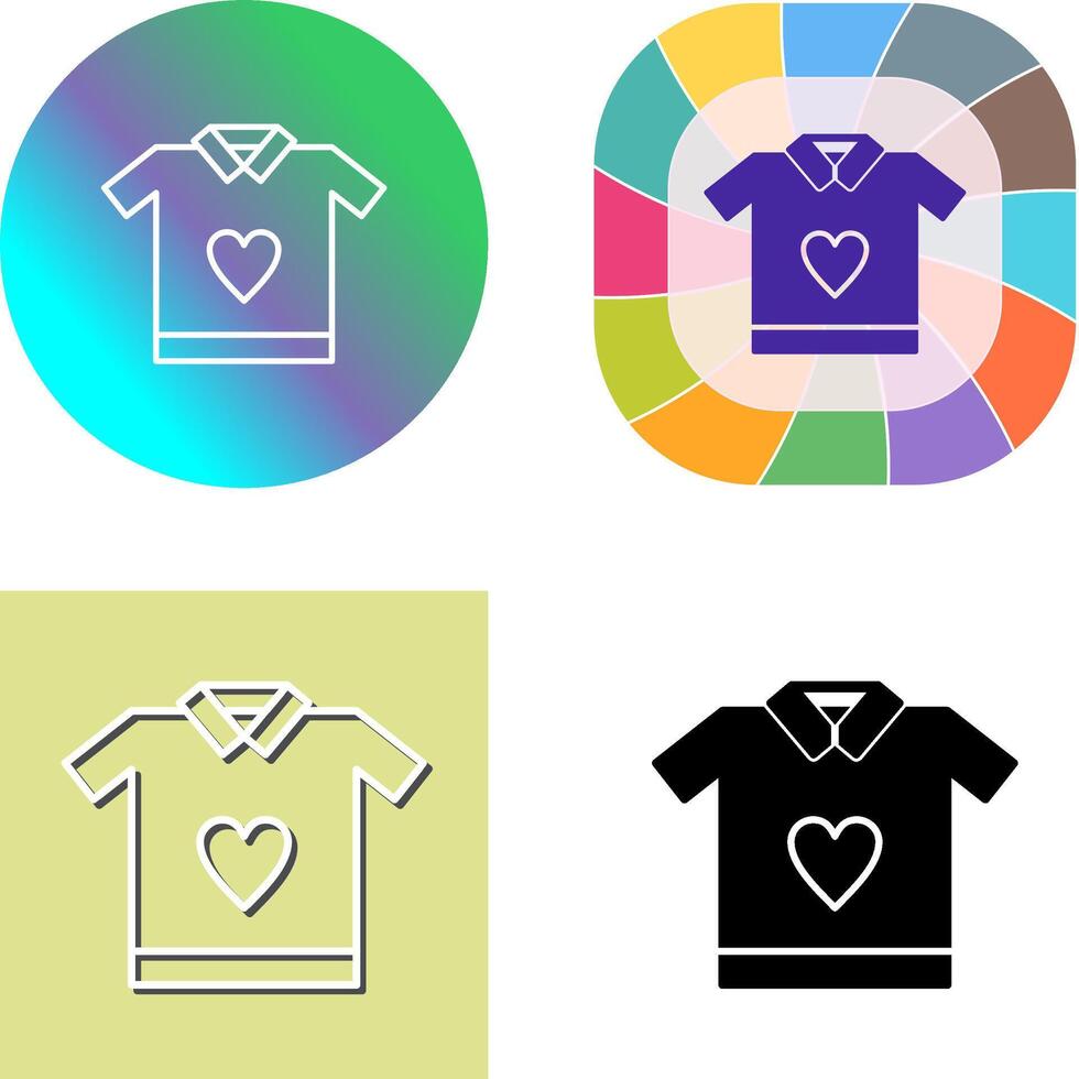 T Shirt Icon Design vector