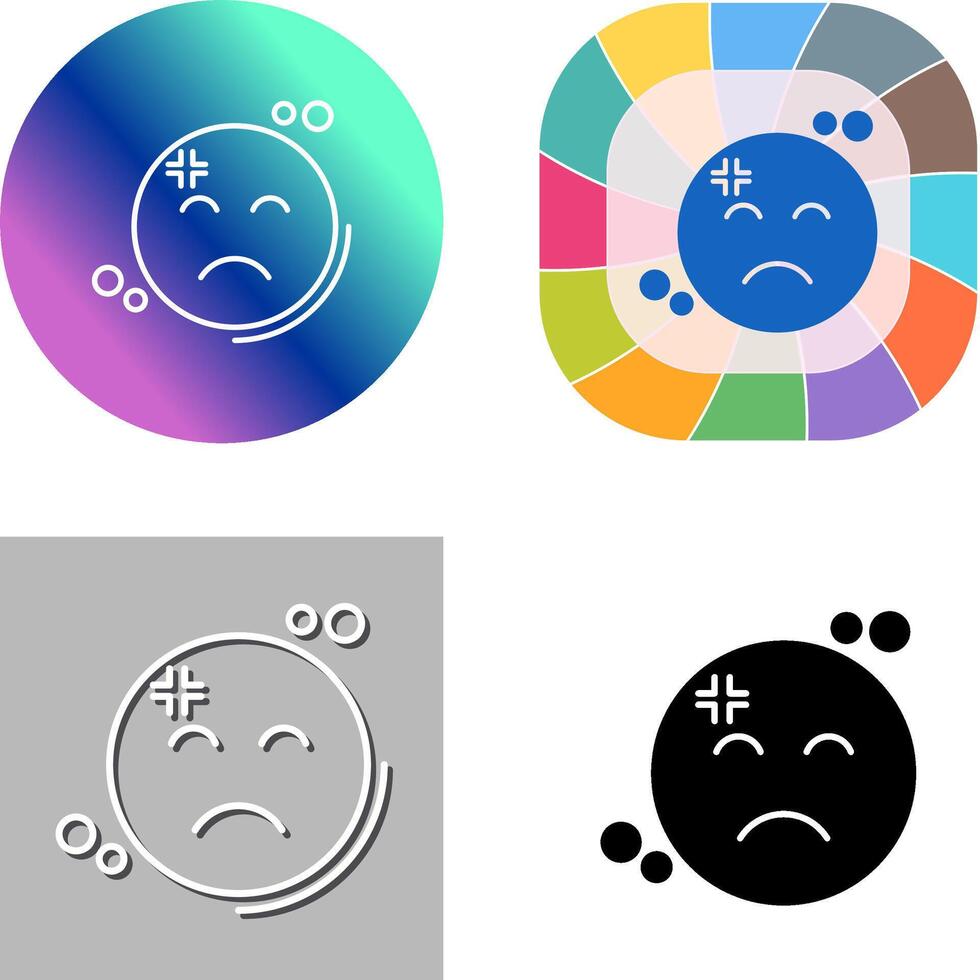 Dissapointment Icon Design vector