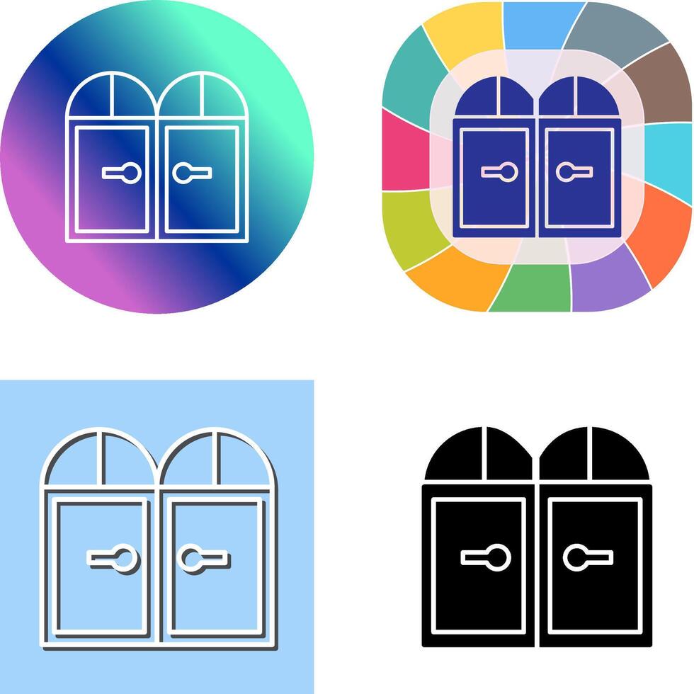 diseño de icono de puerta vector