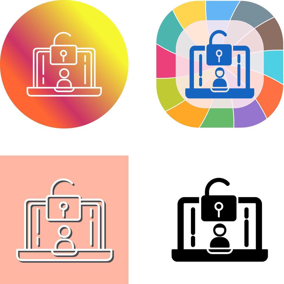 Access Icon Design vector