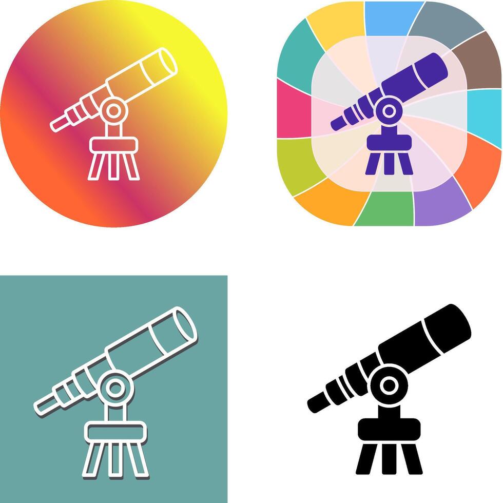 Telescope Icon Design vector