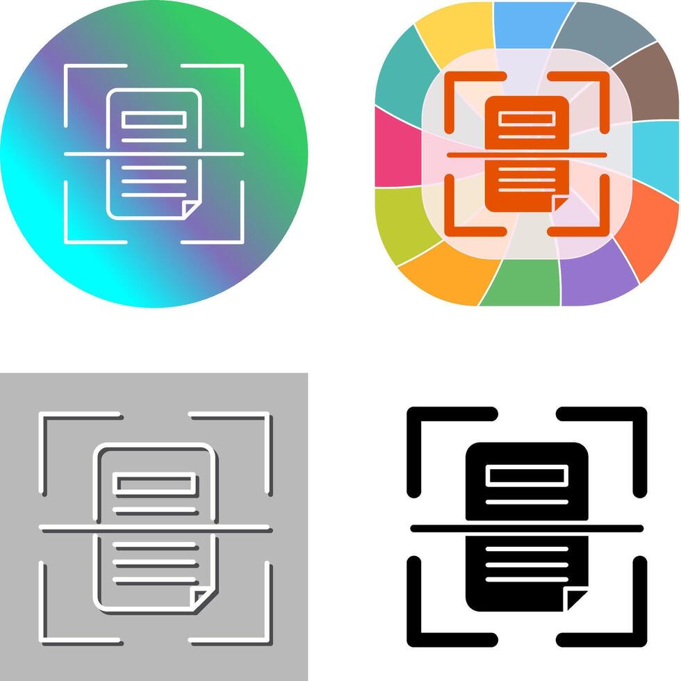 Scan Icon Design vector