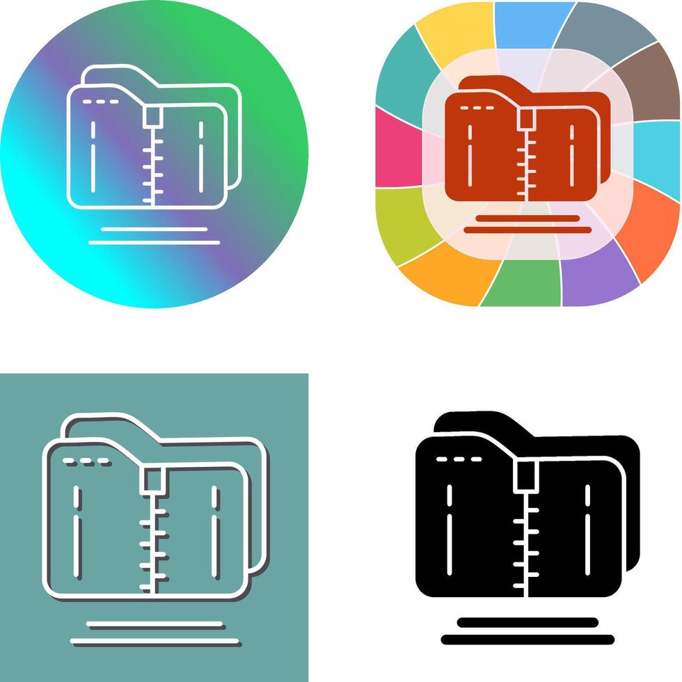 Compressed Icon Design vector