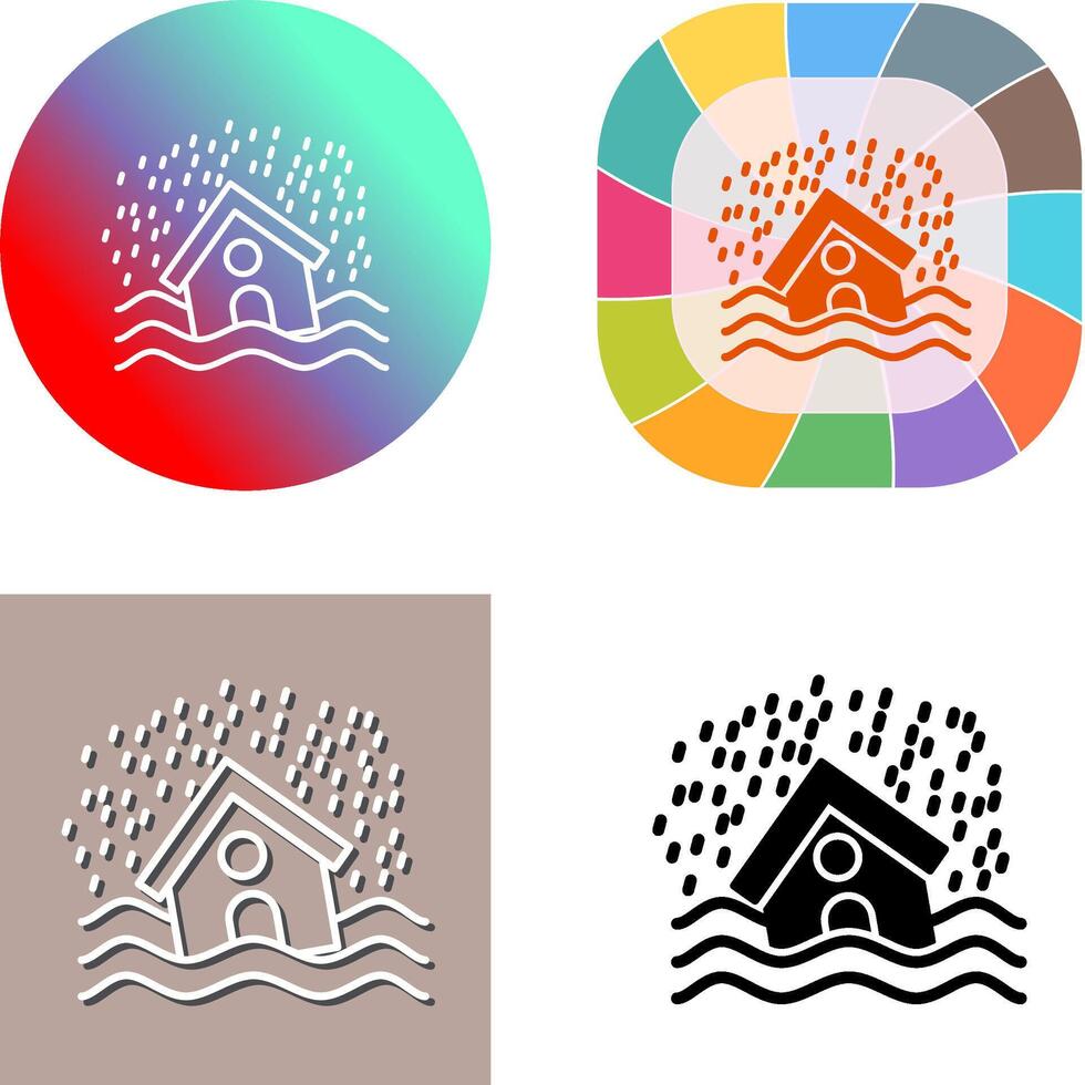 Disaster Icon Design vector