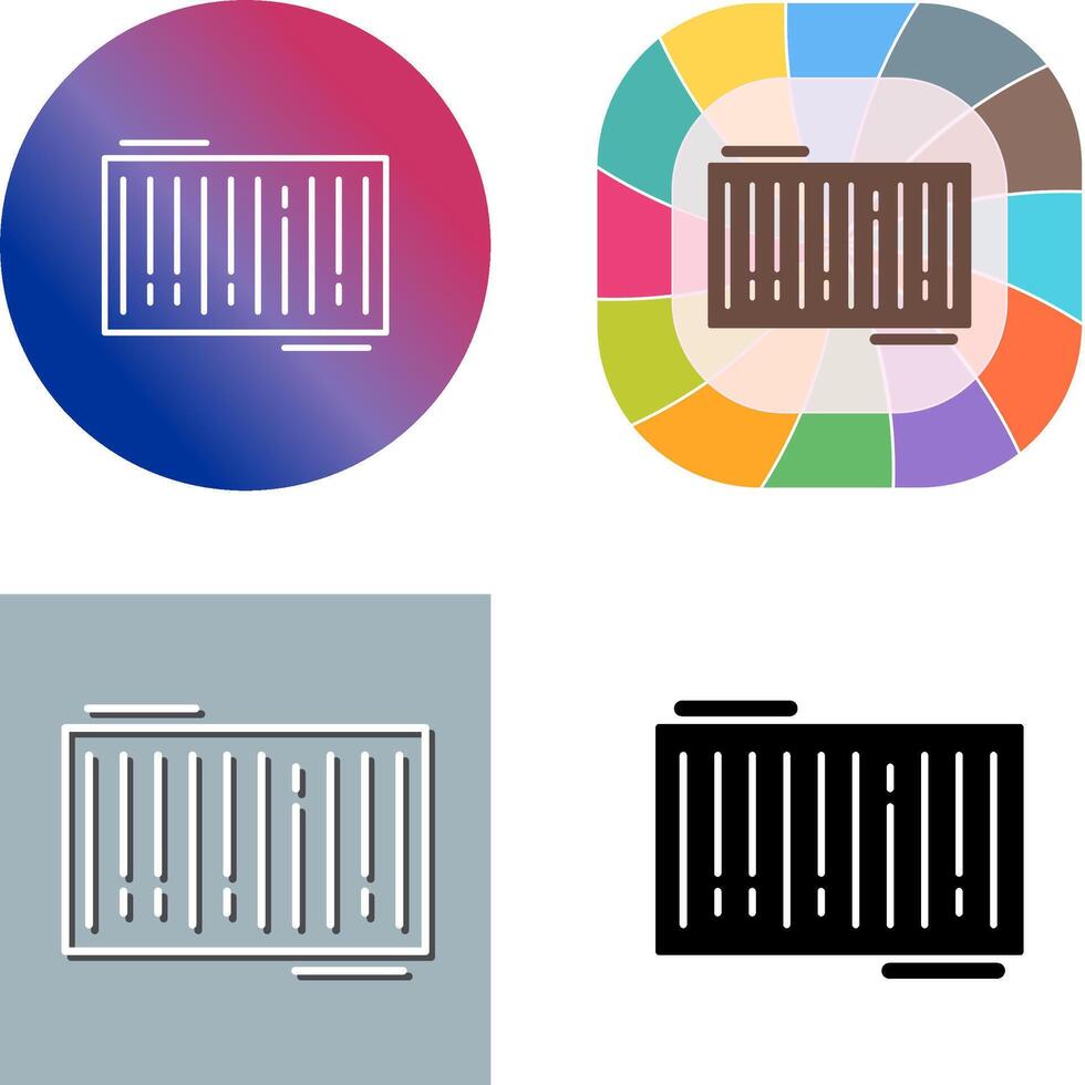 Barcode Icon Design vector