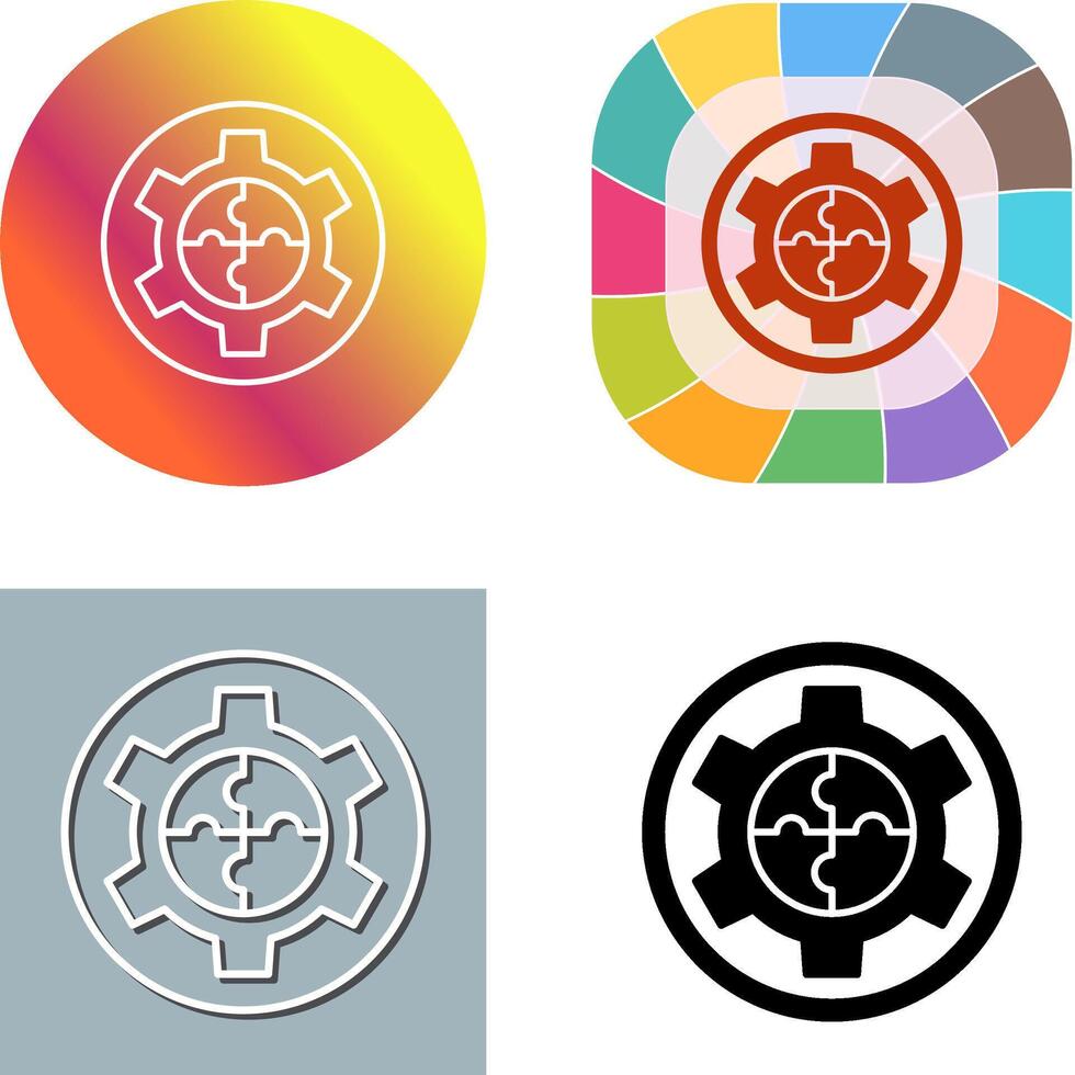Solution Icon Design vector