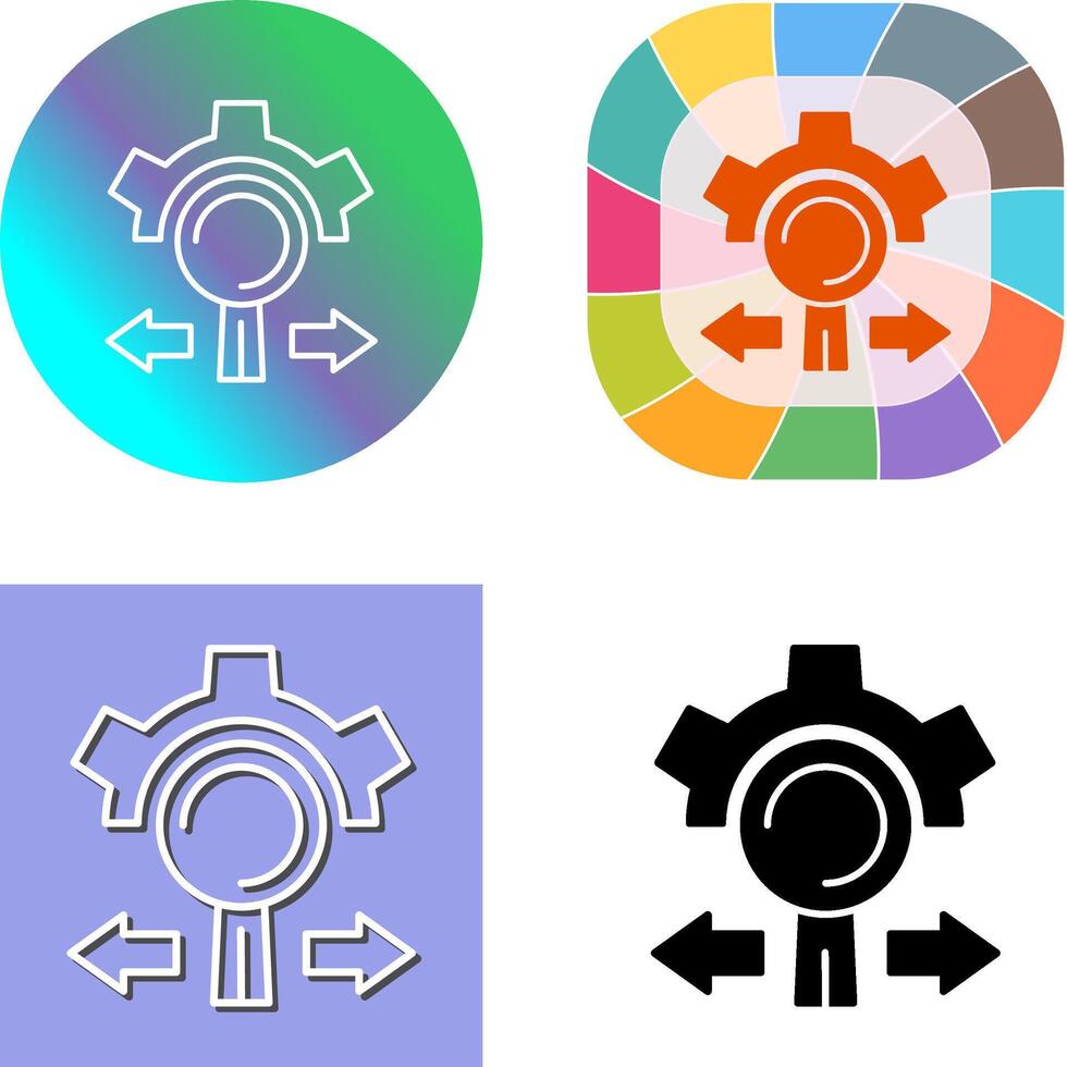 Research and Development Icon Design vector