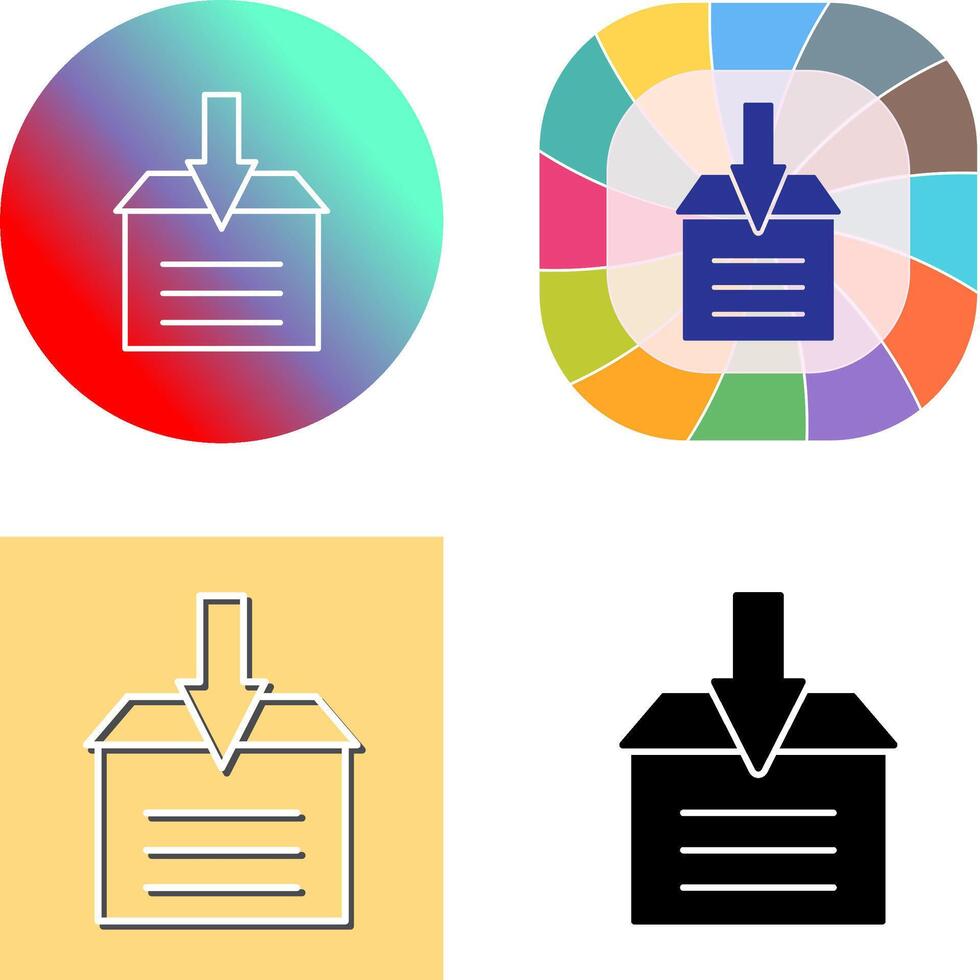 Archive Icon Design vector