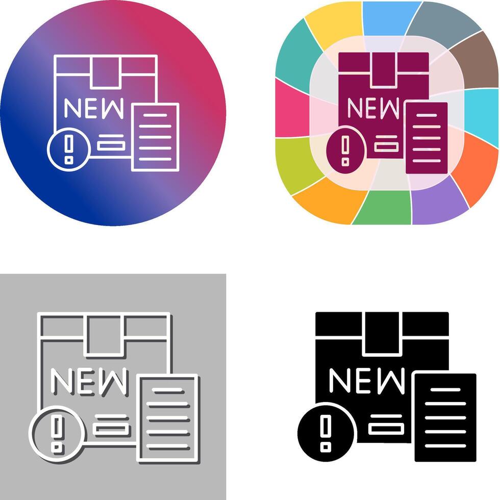 New Product Icon Design vector