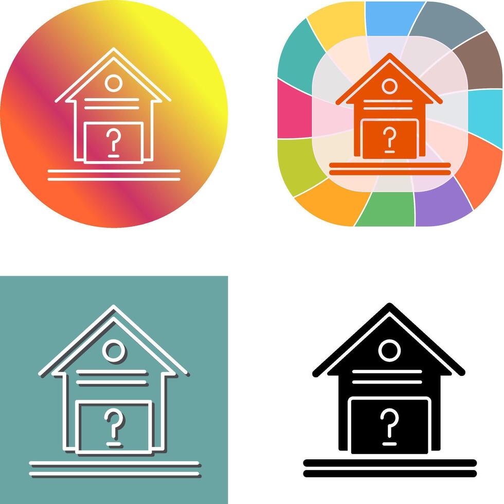 Unknown Icon Design vector