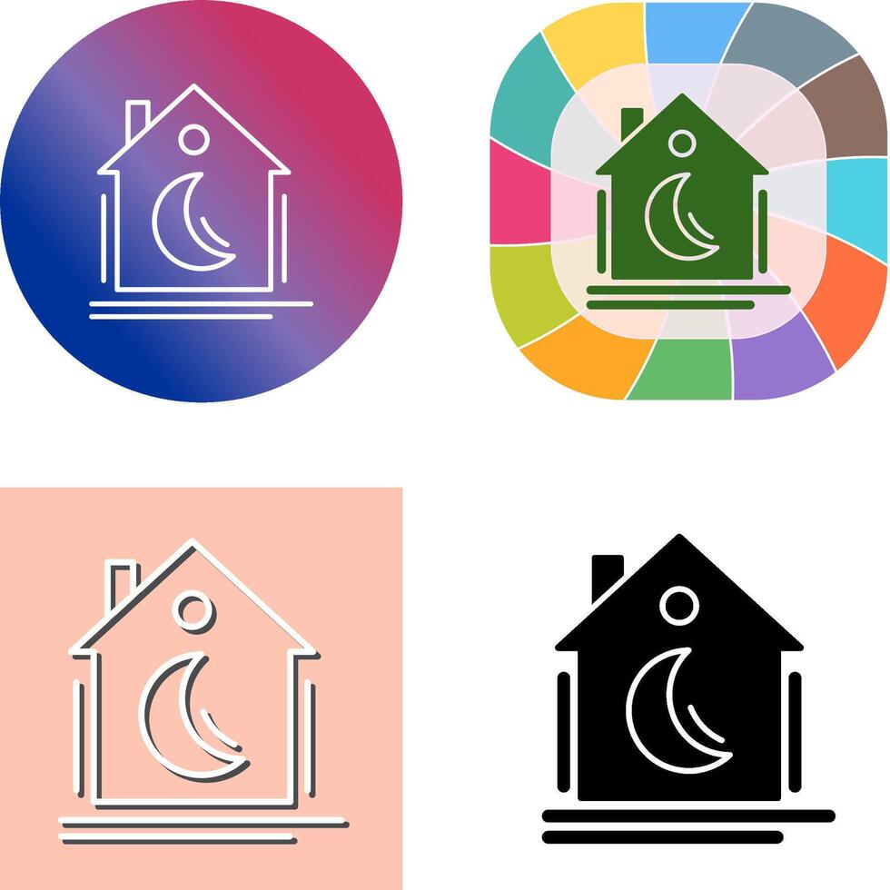 Night Mode Icon Design vector