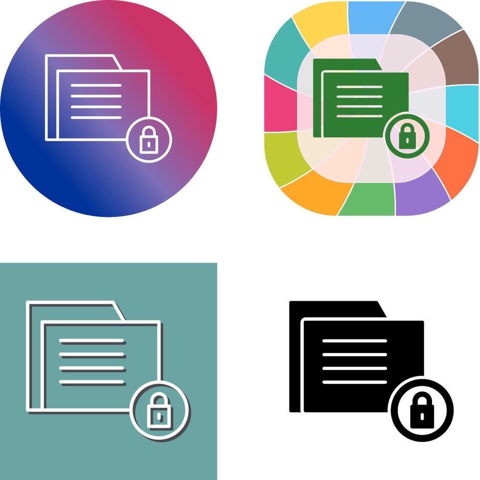 Data Security Icon Design vector