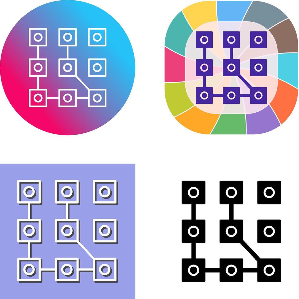Pattern Icon Design vector