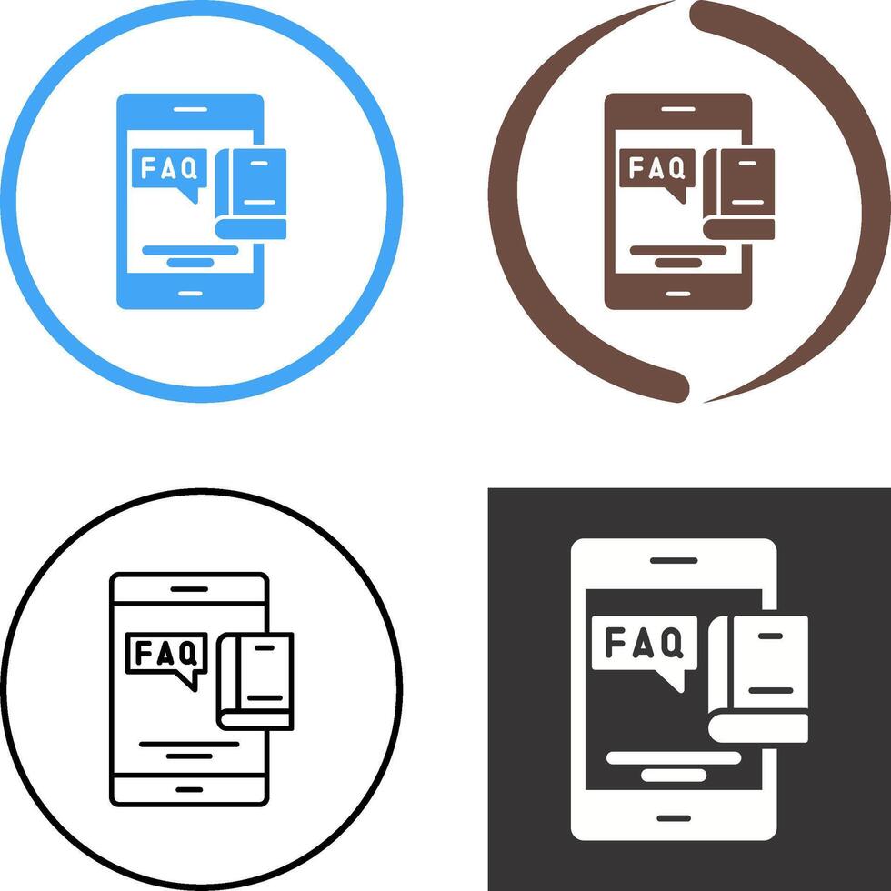 Faq Icon Design vector