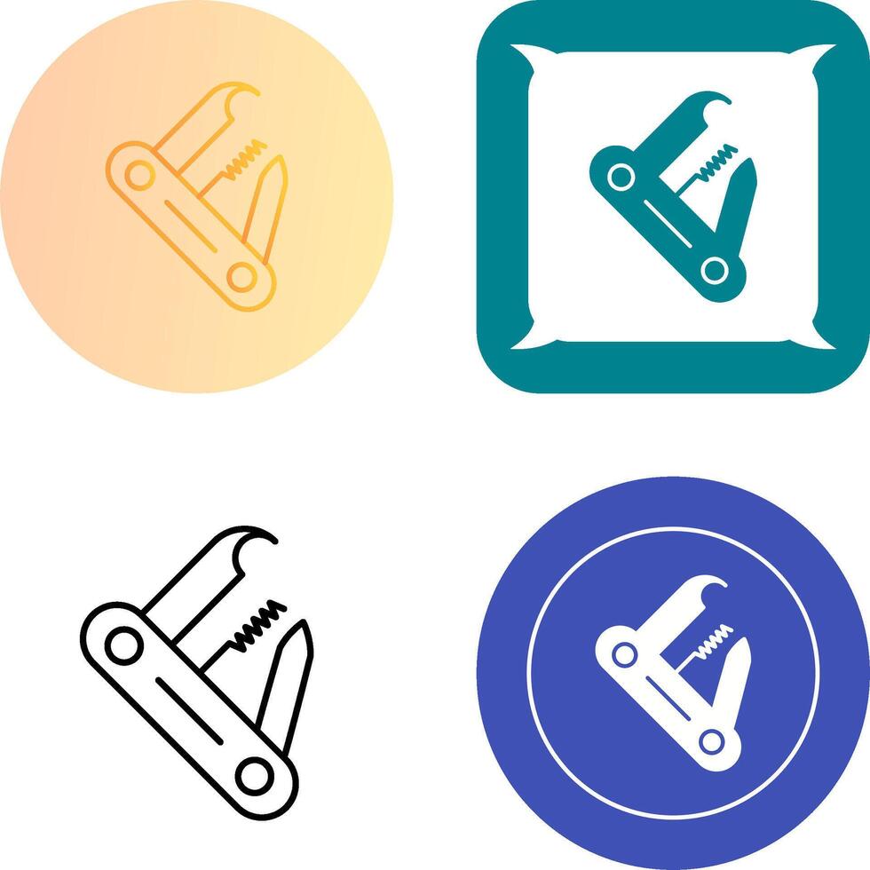 Swiss Army Knife Icon Design vector