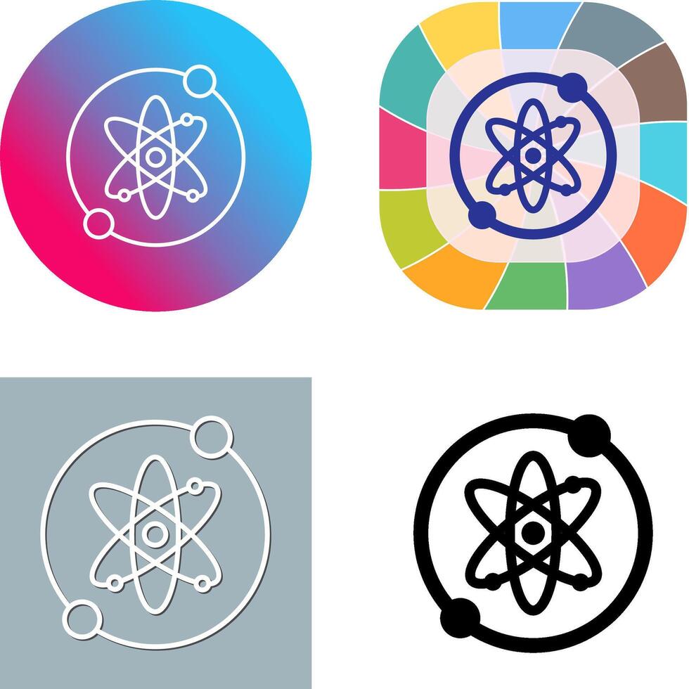 Proton Icon Design vector