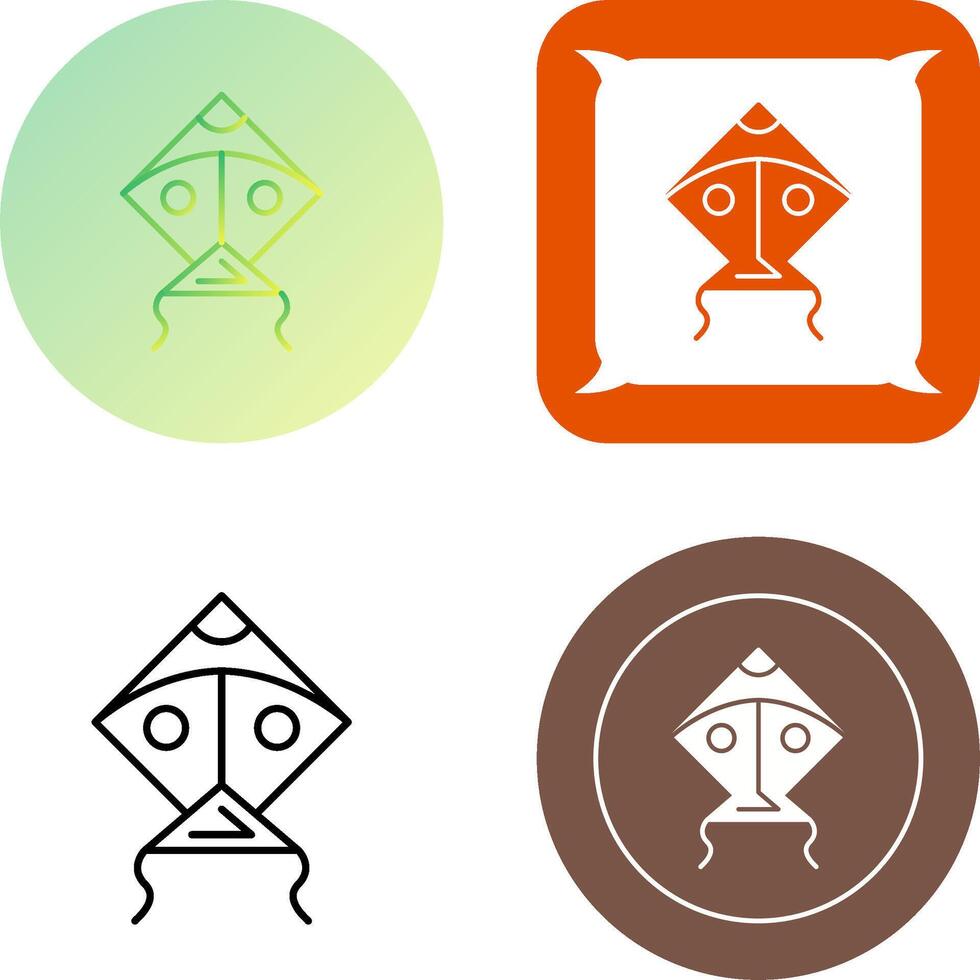 Kite Icon Design vector
