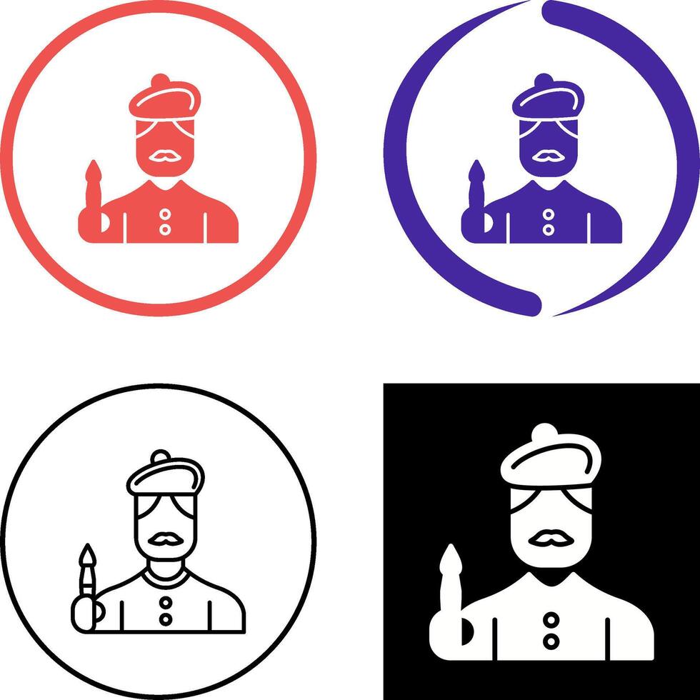 Artist Icon Design vector