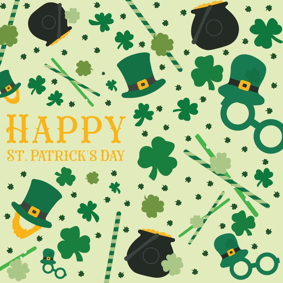 happy st patricks day vector