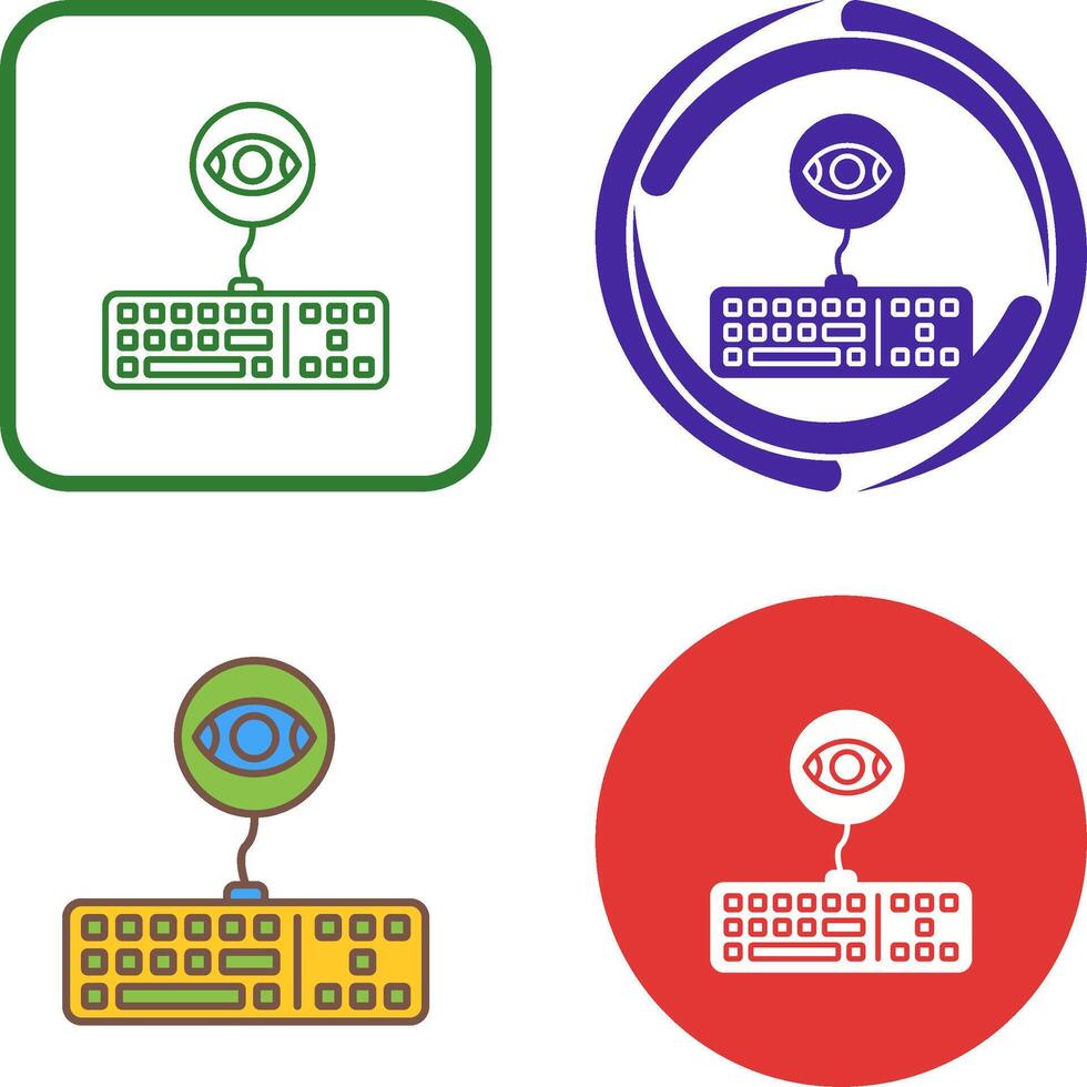 Keylogger Icon Design vector