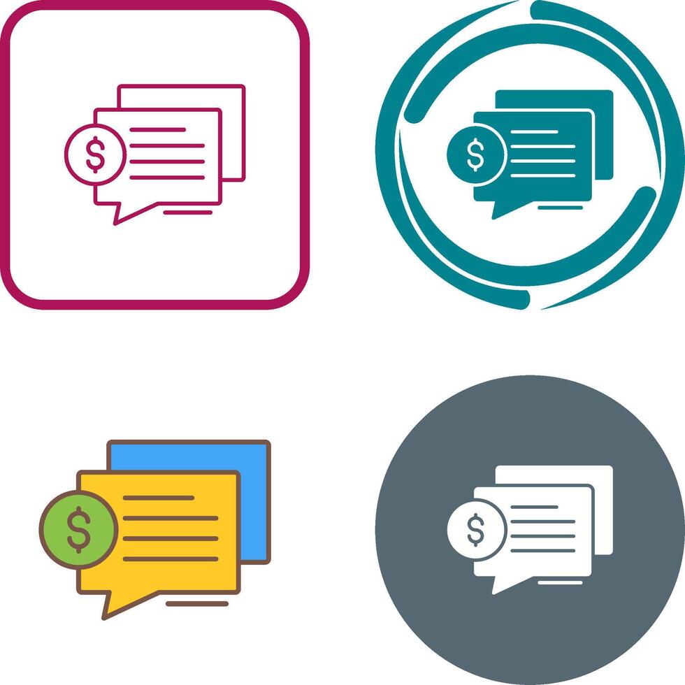 Dialog Icon Design vector