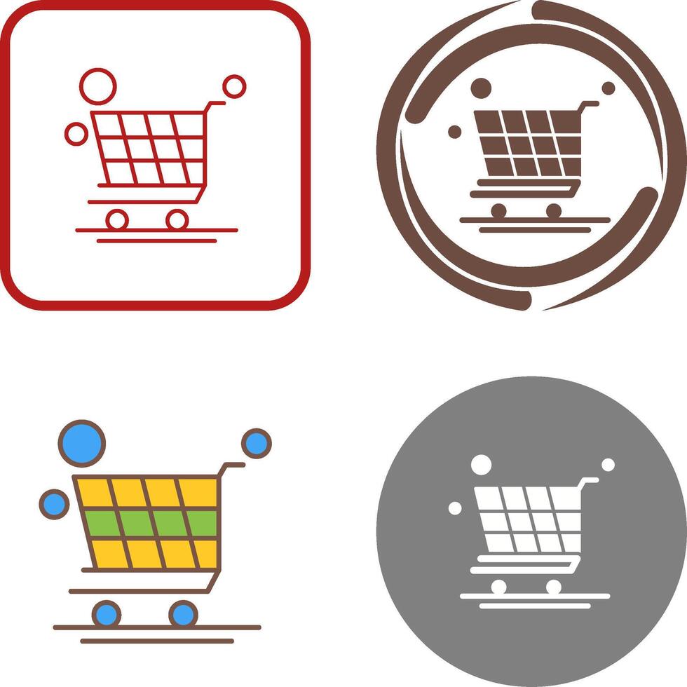 Trolley Icon Design vector