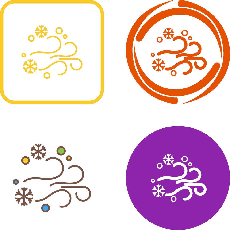 Blizzard Icon Design vector