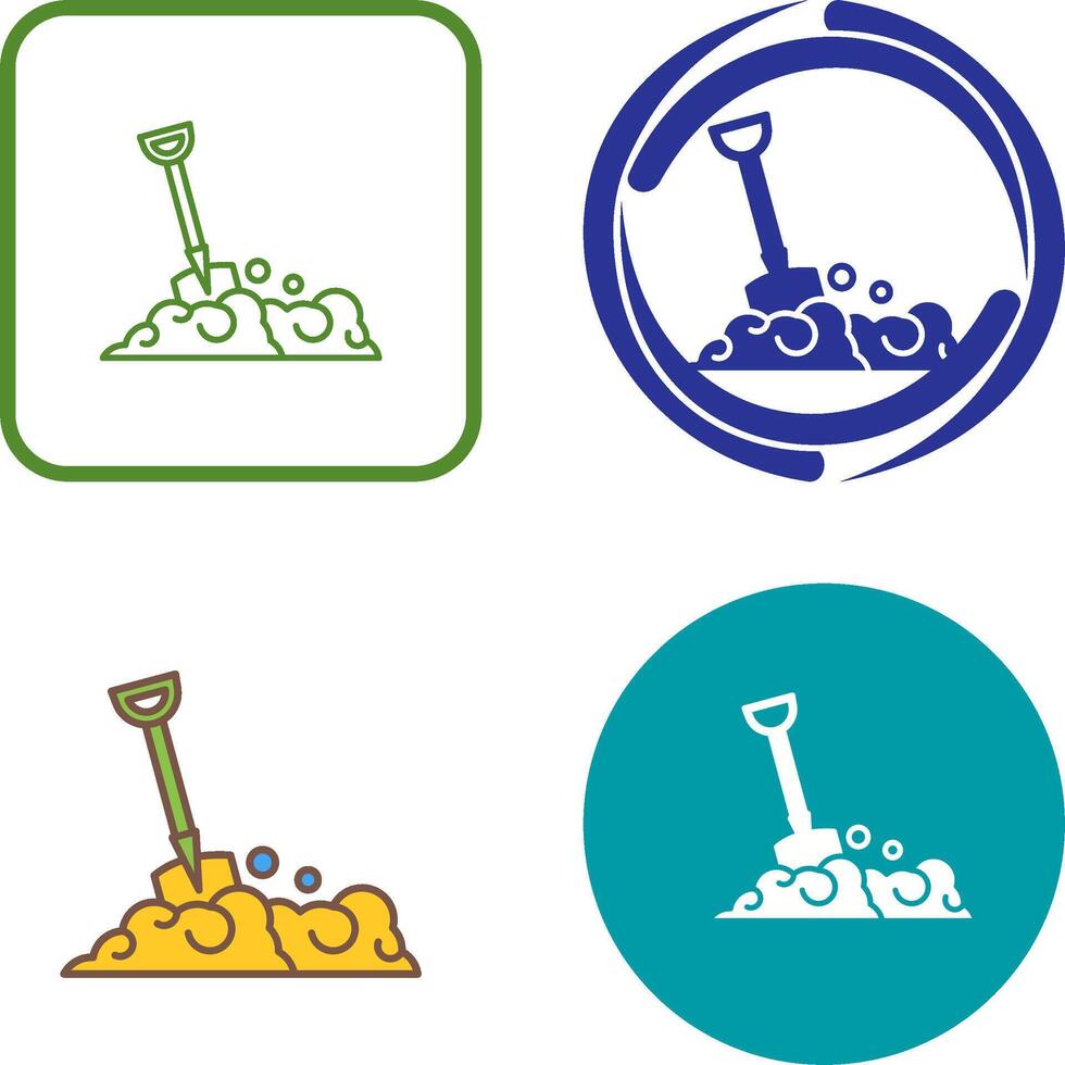 Shovel Icon Design vector