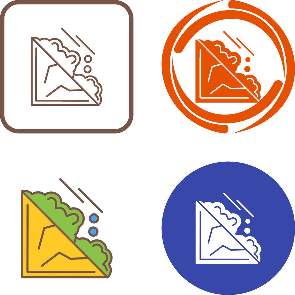 Avalanche Icon Design vector