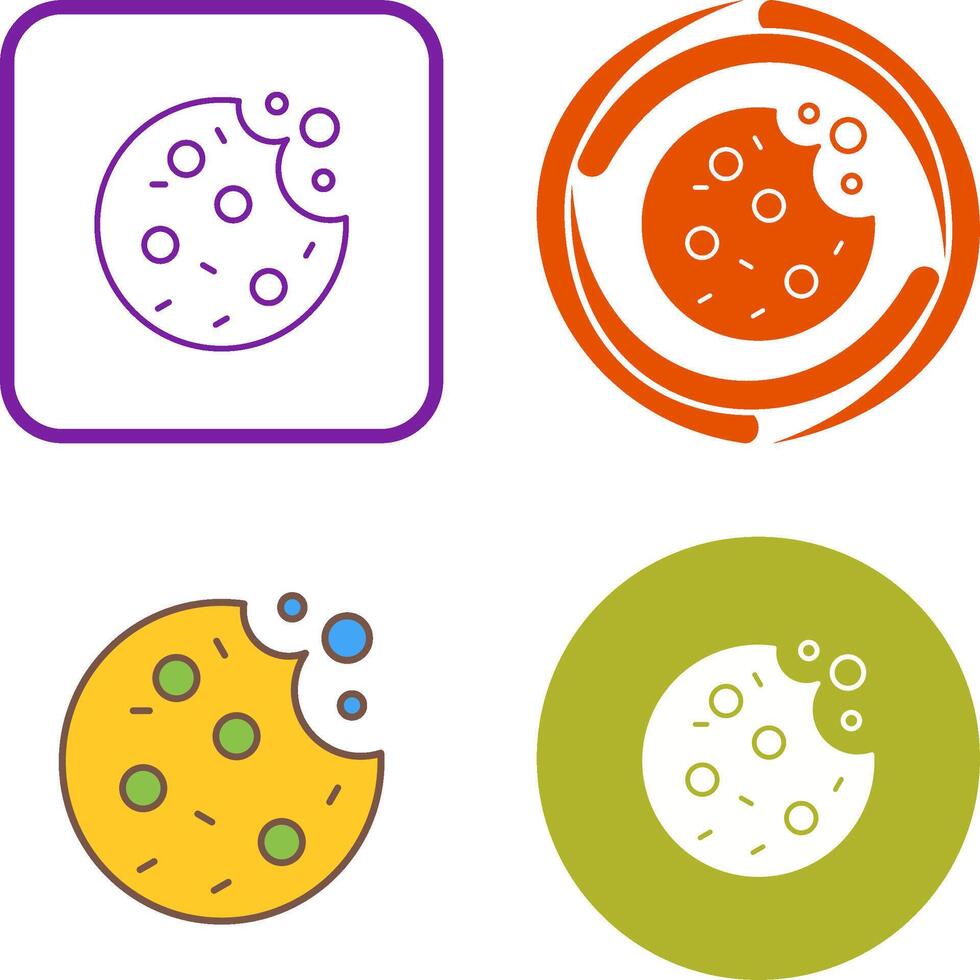 Cookie Icon Design vector