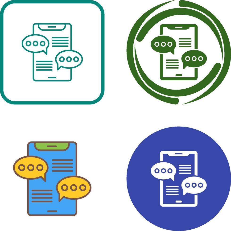 Chat Icon Design vector