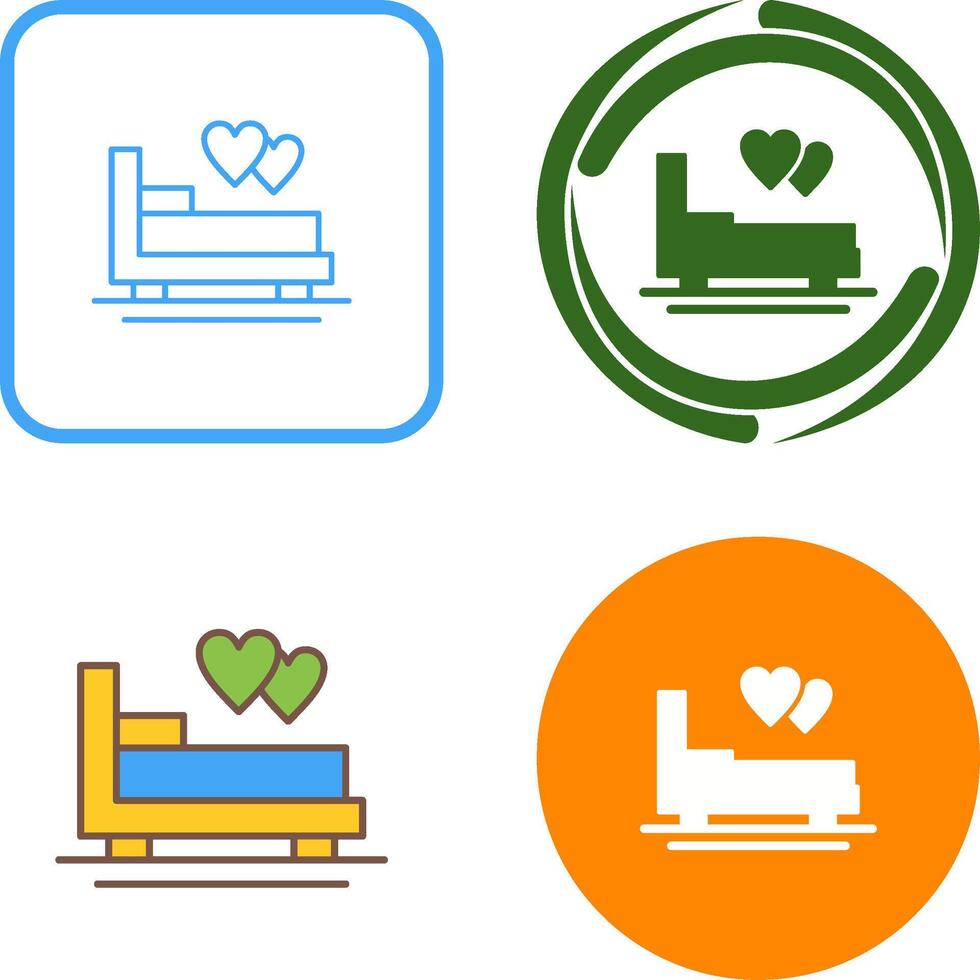 Honeymoon Icon Design vector