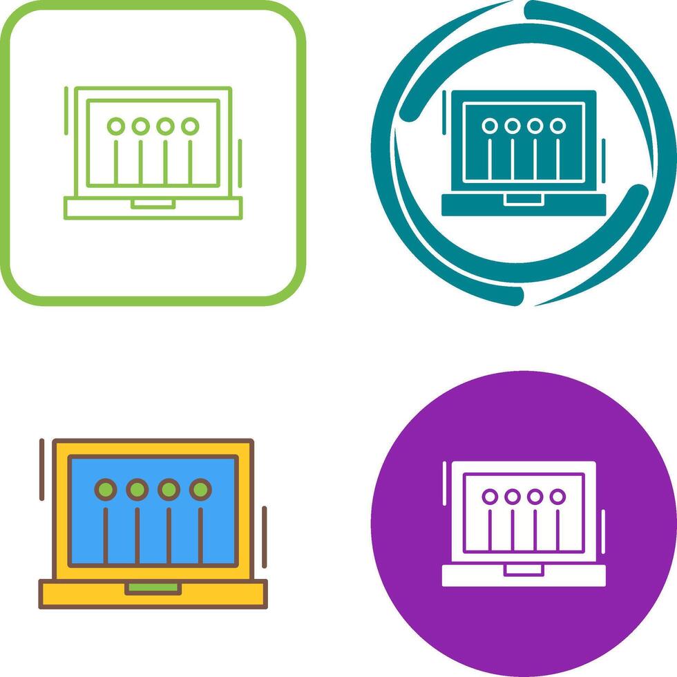 Laptop Icon Design vector