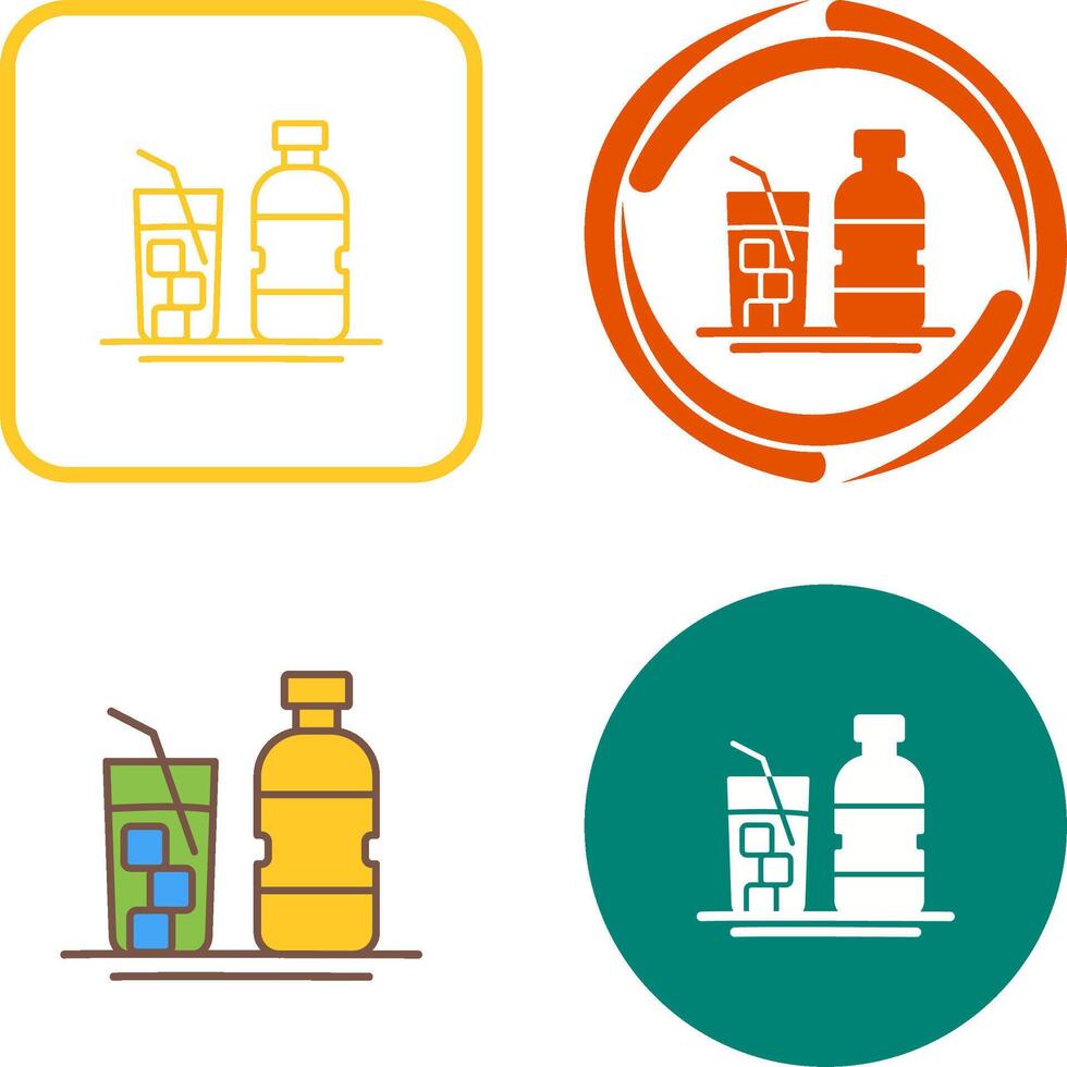 Mineral Water Icon Design vector