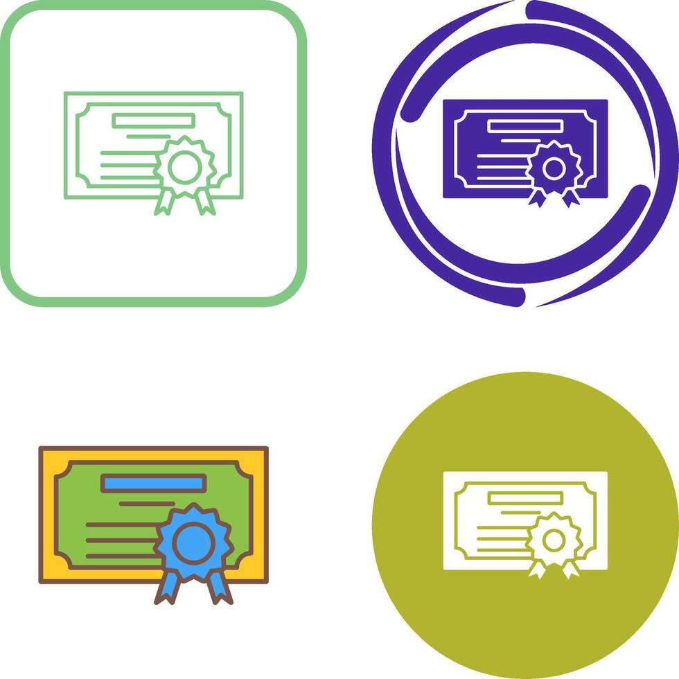 Diploma Icon Design vector