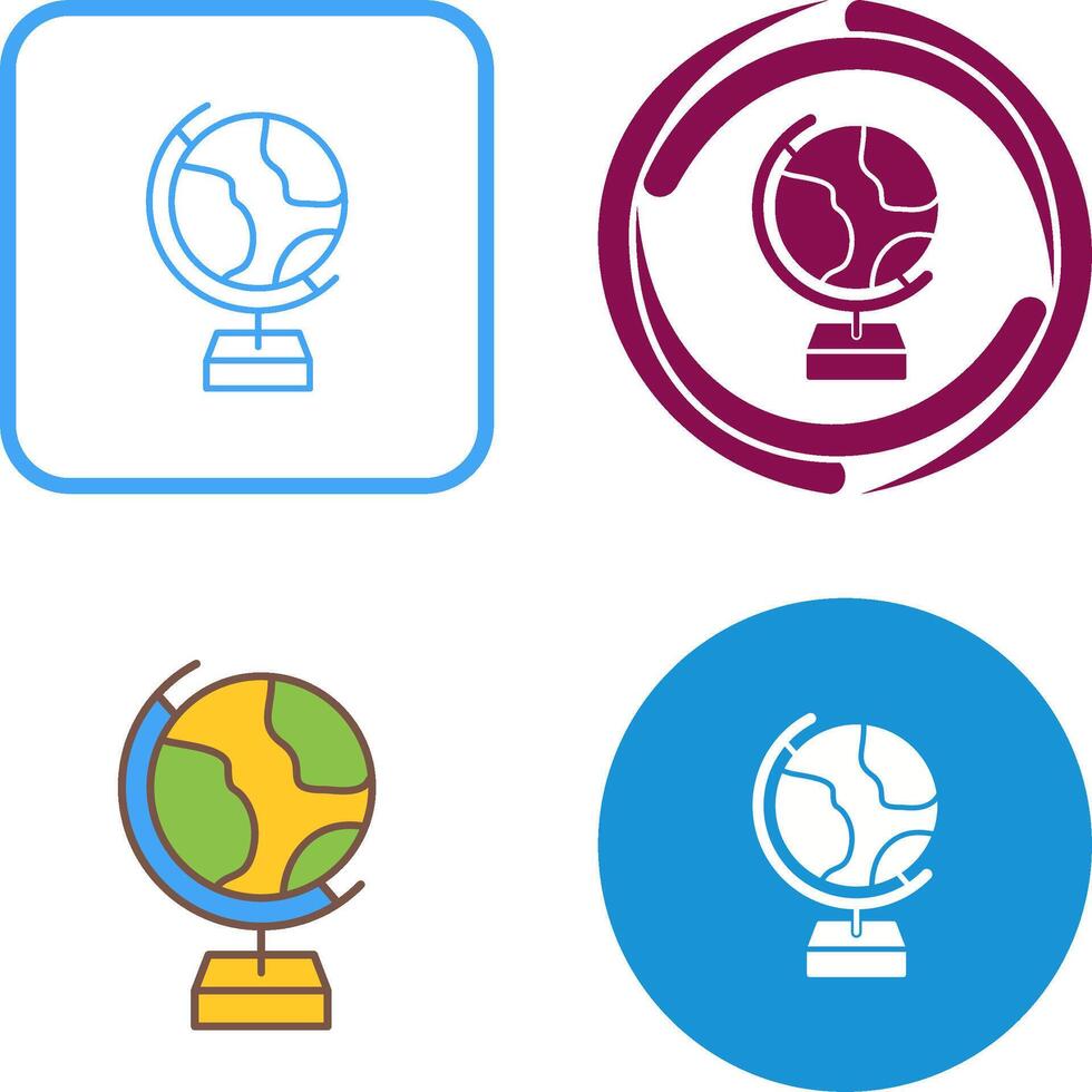 Globe Icon Design vector