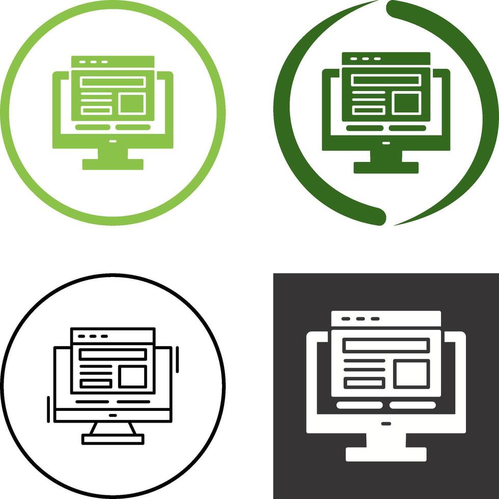 Adaptive Layout Icon Design vector