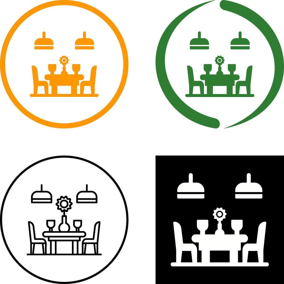 Table Icon Design vector