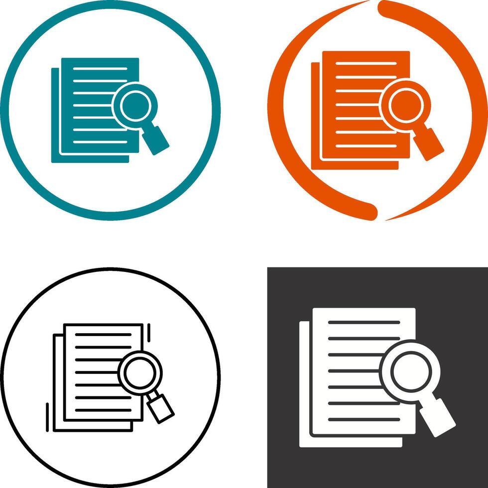 Details Looking Icon Design vector