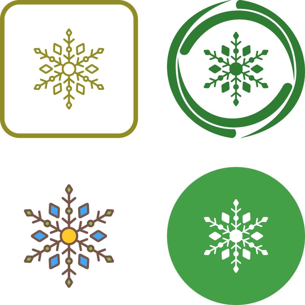 Snow Flake Icon Design vector