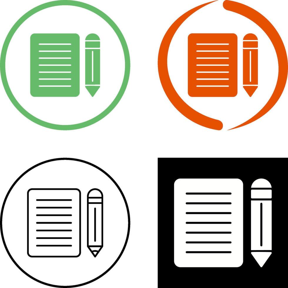 Note Icon Design vector