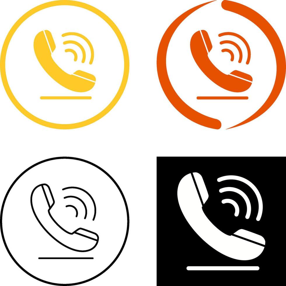 Phone Call Icon Design vector