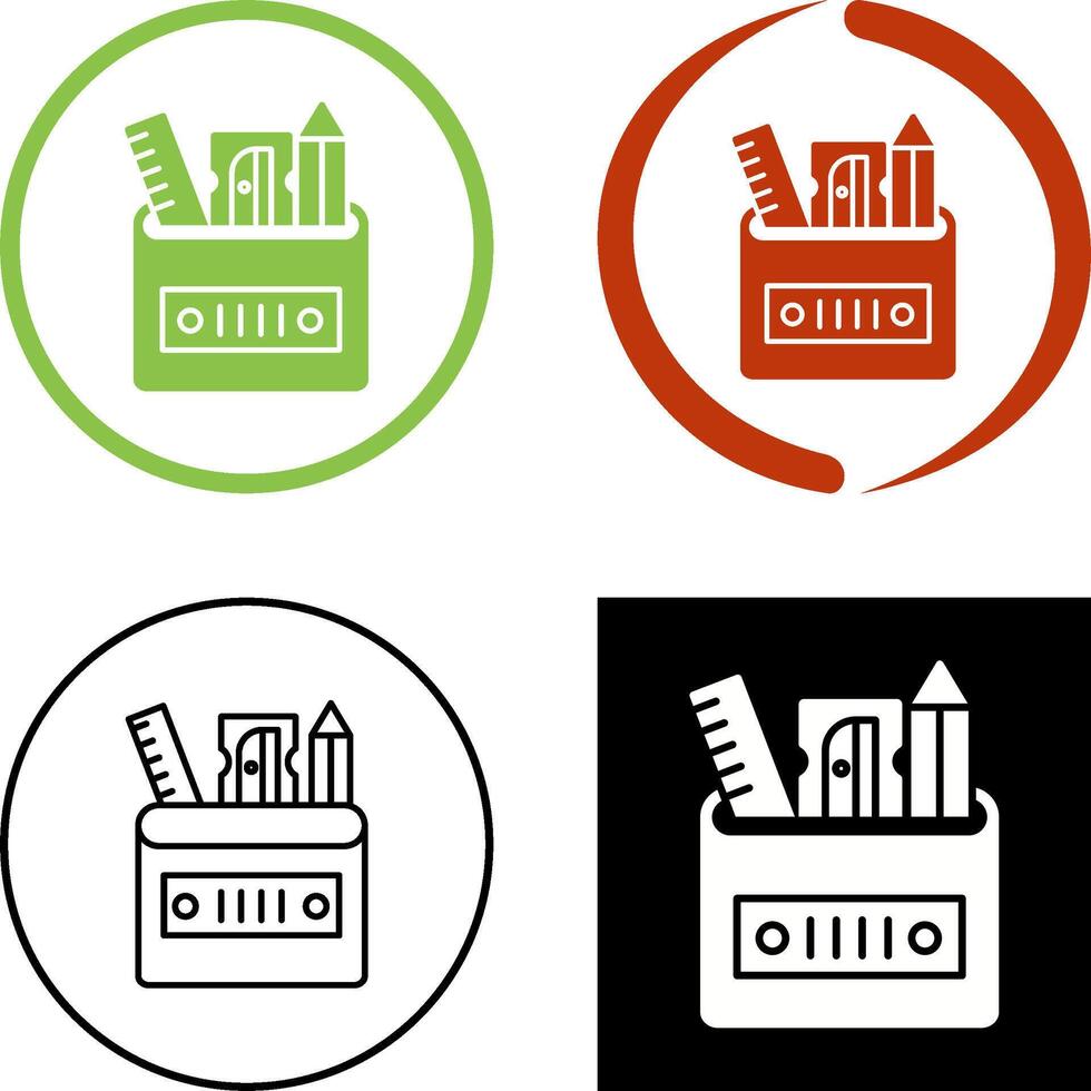 Stationery Icon Design vector