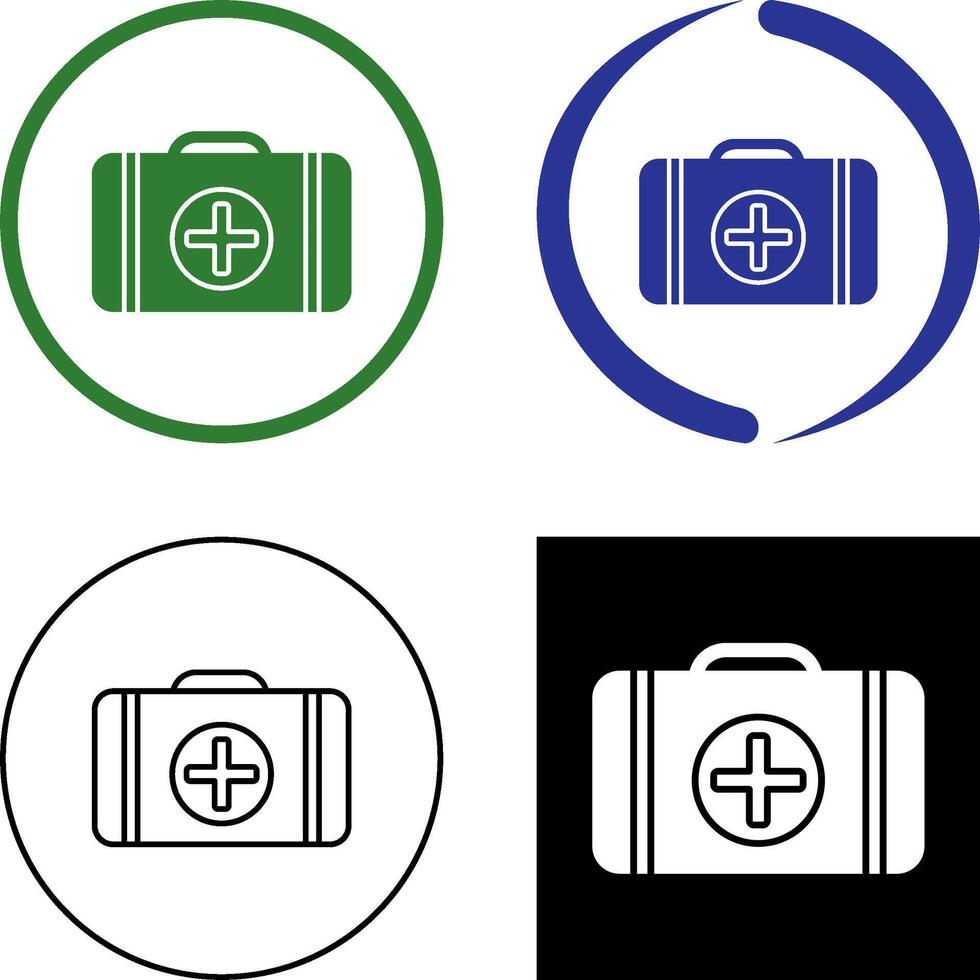 diseño de icono de botiquín de primeros auxilios vector