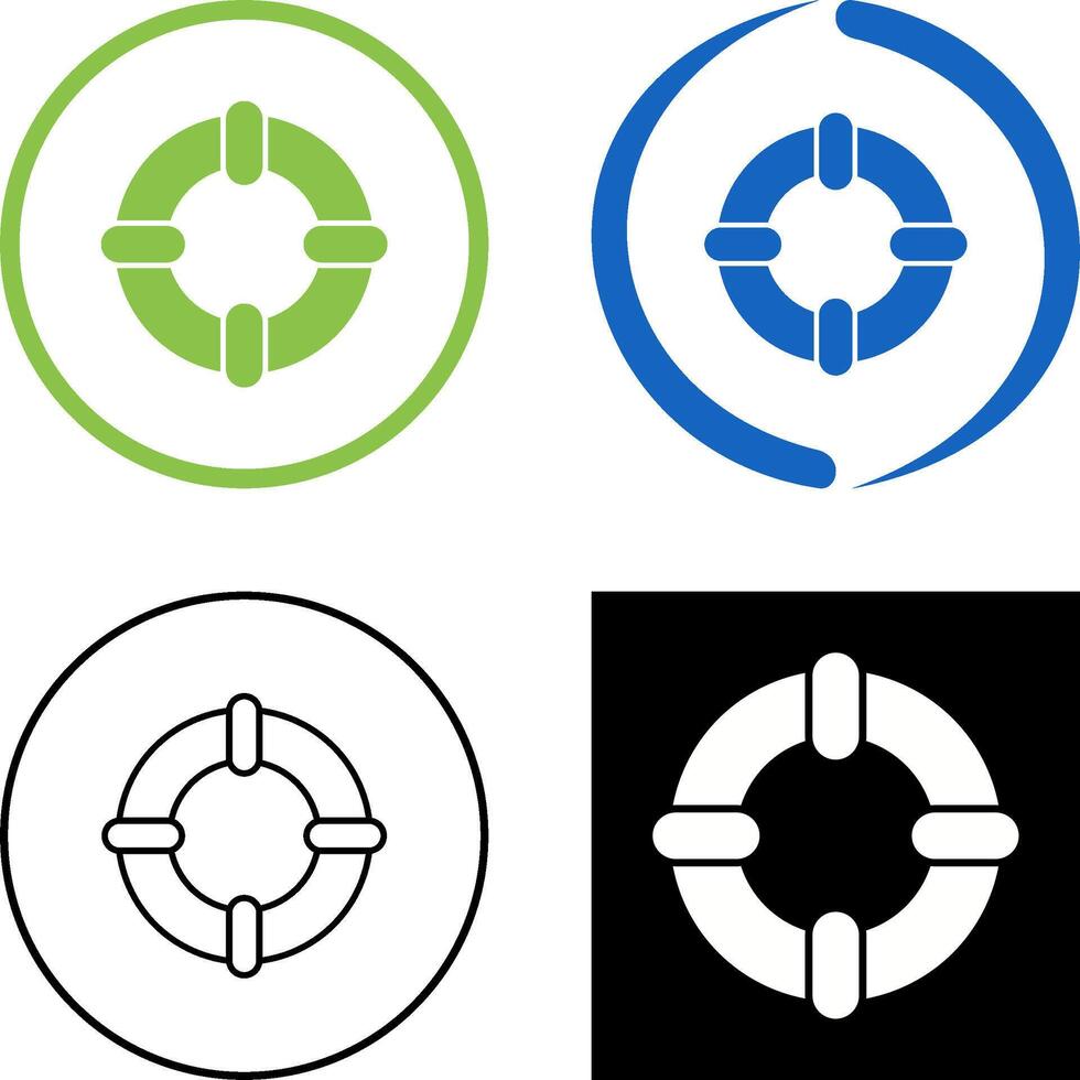 Life Saver Icon Design vector