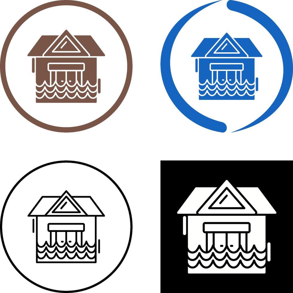 Natural Disaster Icon Design vector